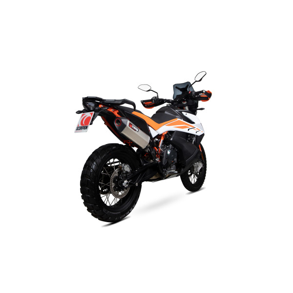 Scorpion Exhaust KTM Adventure 790 / Adventure 790 R 2019 - 2020 Serket Parallel Slip-on Titanium Sleeve